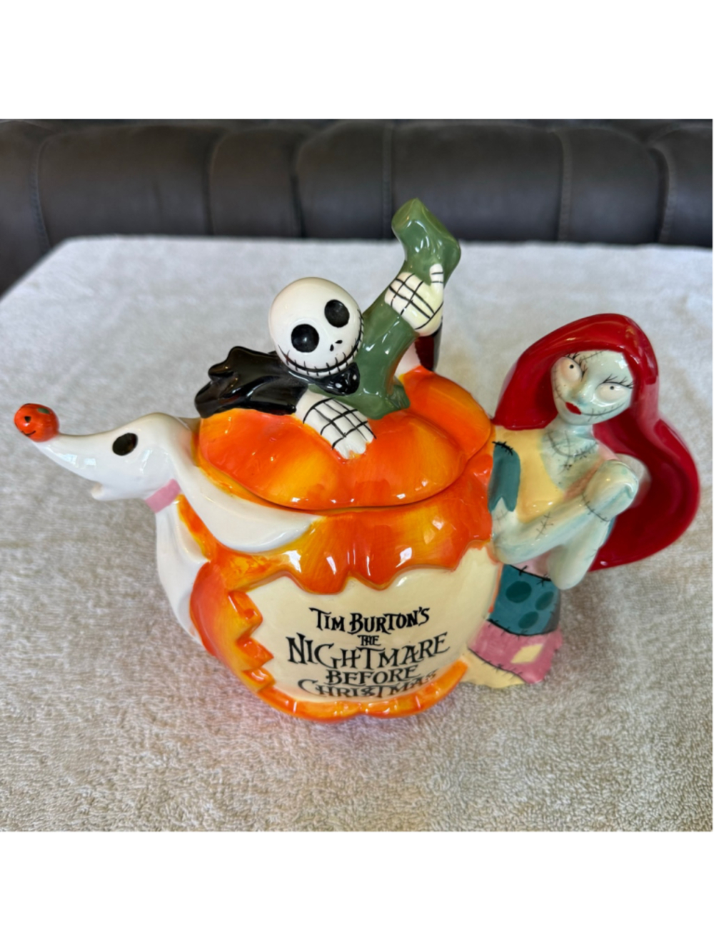Disney Nightmare Before Christmas Jack Sally Zero 32oz Teapot Westland READ
